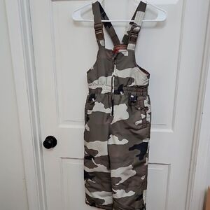 Camo Snow Overalls- Size Xs(4/5)